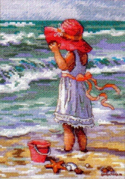Girl at the Beach 65078 / Девочка на берегу