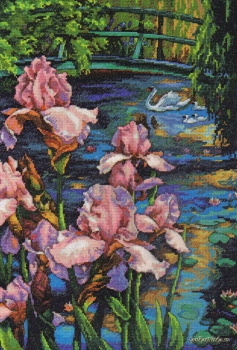 Iris and Swan 70-35264 / Ирис и лебеди