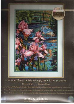 Iris and Swan 70-35264 / Ирис и лебеди