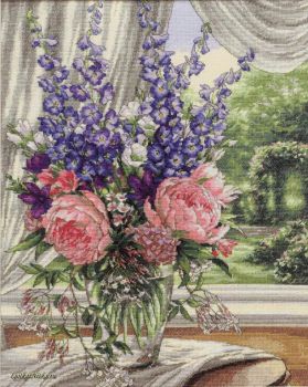 Peonies&Delphiniums 35257 / Пионы и дельфиниумы