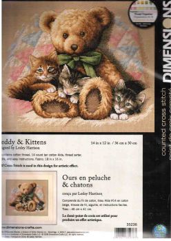 Teddy and Kittens 35236 / Мишка и котята