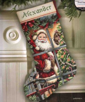 Candy Cane Santa Stocking 8778 / Сапожок Конфетка Санты (США)