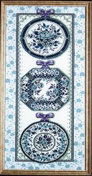 Blue Toile Plates 9973 / Тарелочки в стиле Гжель