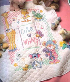Cute...or What Baby Quilt 72724 / Детское одеяльце Милые...или какие?