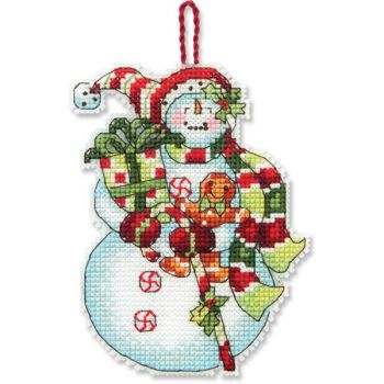 Snowman with Sweets Ornament 70-08915 / Орнамент Снеговик с конфетами