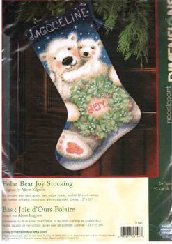 Polar Bear Joy Stocking 9140 / Сапожок Радость полярного медведя