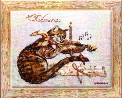 Les Chats Enchantes (Chadivarius) 119-P009 K / Кот-Страдивари