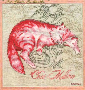 Chat-Mallow 116-P006 K / Розовый кот