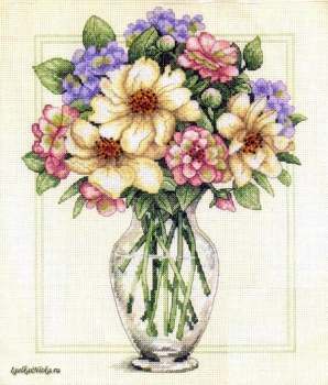 Flowers in Tall Vase 35228 / Цветы в высокой вазе