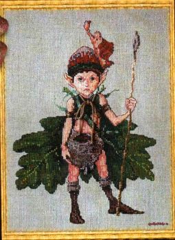 Lutin des Chenes 36-A0021 K / Эльф с дубовым листочком