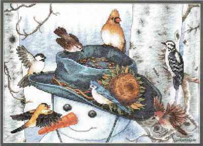 Snowman and Sunflower 79052 / Снеговик и подсолнух