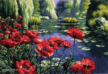 Lakeside Poppies 20066 / Маки у озера Нидлпоинт