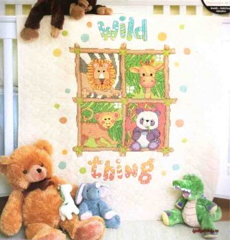Wild Thing Quilt 73249 / Детское одеяло Дикие животные