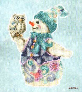 Snowy Owl Snowman JS20-5103 / Снежная сова и снеговик