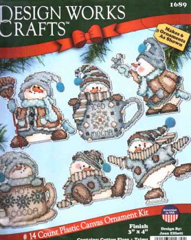 Cocoa Snowmen Ornaments 1689 / Орнаменты Какао-Снеговики