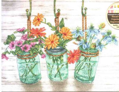 Flowering Jars 70-35378 / Баночки с цветами