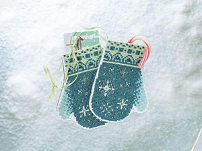 Snowflake Mittens MH19-1832 / Варежки со снежинками