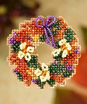 Fall Wreath MH18-7206 / Венок из осенних листьев (магнит)