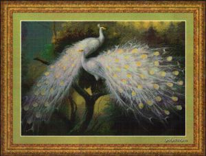 White Peacocks 95077 / Белые павлины