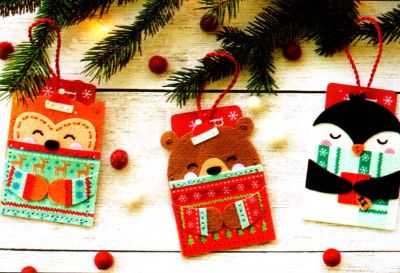 Christmas Hugs 72-08291 / Рождественские объятия (держатели подарочных карт)