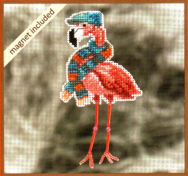 Fall Flamingo MH18-2123 / Осенний фламинго ( магнит )