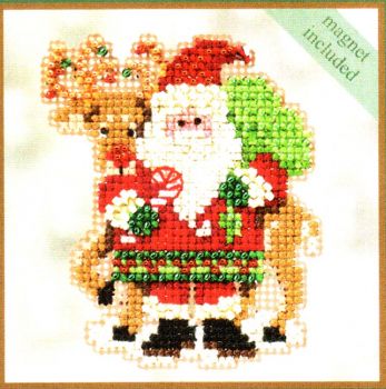 Santa and Rudolph MH18-2305 / Санта и олень (магнит)
