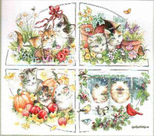 Four Seasons Kittens 35154 / Котята в четырех сезонах