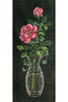 Roses in Crystal 3875 / Розы в хрустальной вазе