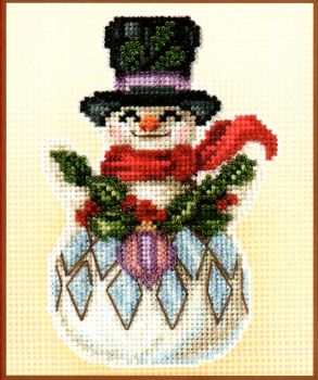 Snowman with Holly JS20-2115 / Весёлый снеговик