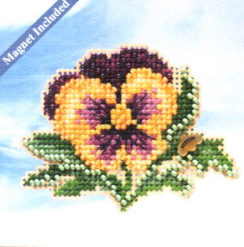 Tricolor Pansy MH18-1911 / Анютины глазки (магнит)