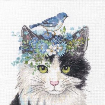 Floral Crown Cat 70-35433 / Кошка в цветочной короне