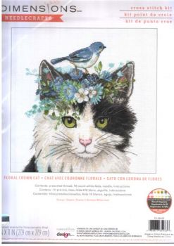 Floral Crown Cat 70-35433 / Кошка в цветочной короне