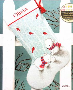 Snow Bears Stocking 70-08902 / Сапожок Снежные медведи