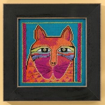 Wild Orange Cat LB30-5101 / Дикая Рыжая кошка (на льне)