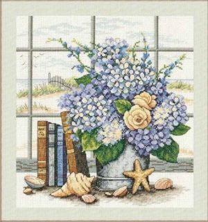 Hydrangeas and Shells 35166 / Гортензии и Ракушки