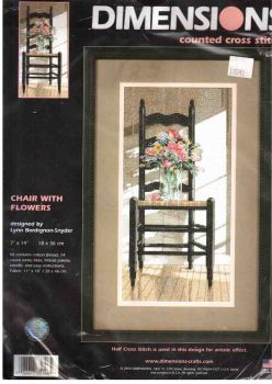 Chair with Flowers 35146 / Стул с цветами