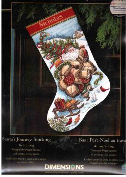 Santa`s Journey Stocking 8752 / Сапожок Путешествие Санты