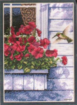 Flowers and Hummingbird 65037 / Цветы и Колибри