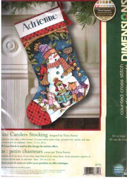 Cute Carolers Stocking 8751 / Сапожок Милые Колядники