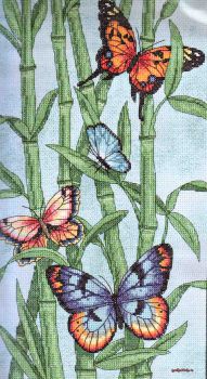 Butterflies and Bamboo 35120 / Бабочки и Бамбук