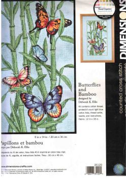 Butterflies and Bamboo 35120 / Бабочки и Бамбук