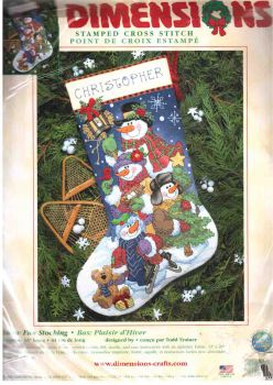 Snow Fun Stocking 8684 / Сапожок Весёлый Снежок