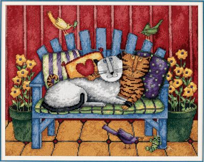 Porch Cats 20056 / Кошки на веранде