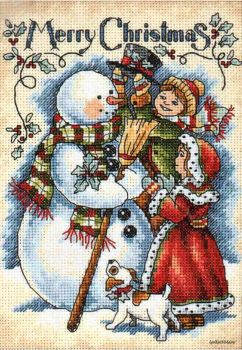 Vintage Merry Christmas 8744 / Веселое Рождество