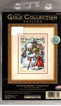 Vintage Merry Christmas 8744 / Веселое Рождество