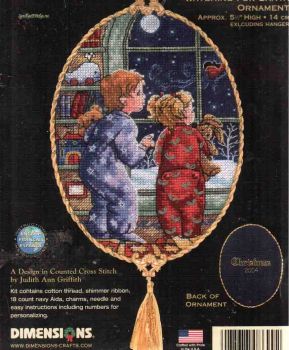 Watching For Santa Ornament 8699 / Орнамент Наблюдая За Сантой
