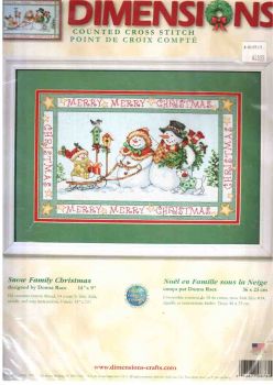Snow Family Christmas 08760 / Семейное рождество снеговиков