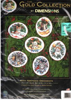 Kitty Keepsake Ornaments 8730 / Новогодние Украшения с Котятами