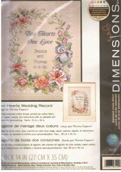 Two Hearts Wedding Record 3122 / Свадебная метрика Два сердца