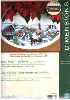 Sleigh Ride Tree Skirt 70-08830 / Юбка под елку Катание на санях
